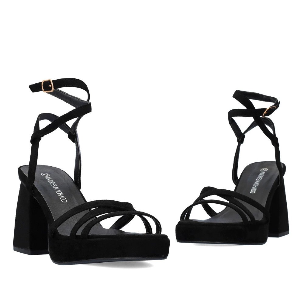 Andres Machado 5744-01 Sandal Black 11cm