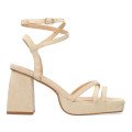 Andres Machado 5744-13 Sandal Beige 11cm Andres Machado 5744-13 Sandal Beige 11cm