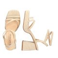 Andres Machado 5744-13 Sandal Beige 11cm Andres Machado 5744-13 Sandal Beige 11cm