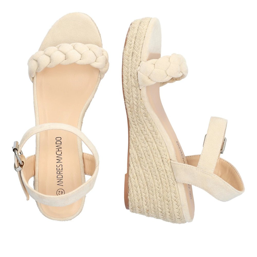 Andres Machado AM5751-13 Platform Beige 8.5cm Andres Machado AM5751-13 Platform Beige 8.5cm