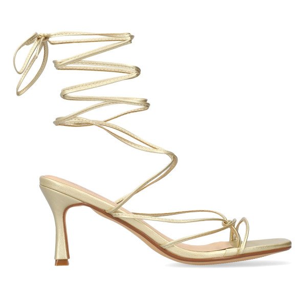Andres Machado 5752-06 Sandal Gold 9cm Andres Machado 5752-06 Sandal Gold 9cm