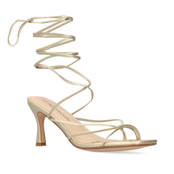 Andres Machado 5752-06 Sandal Gold 9cm Andres Machado 5752-06 Sandal Gold 9cm