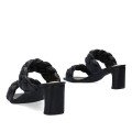 Andres Machado AM5753-01 Mule Black 7.5cm Andres Machado AM5753-01 Mule Black 7.5cm