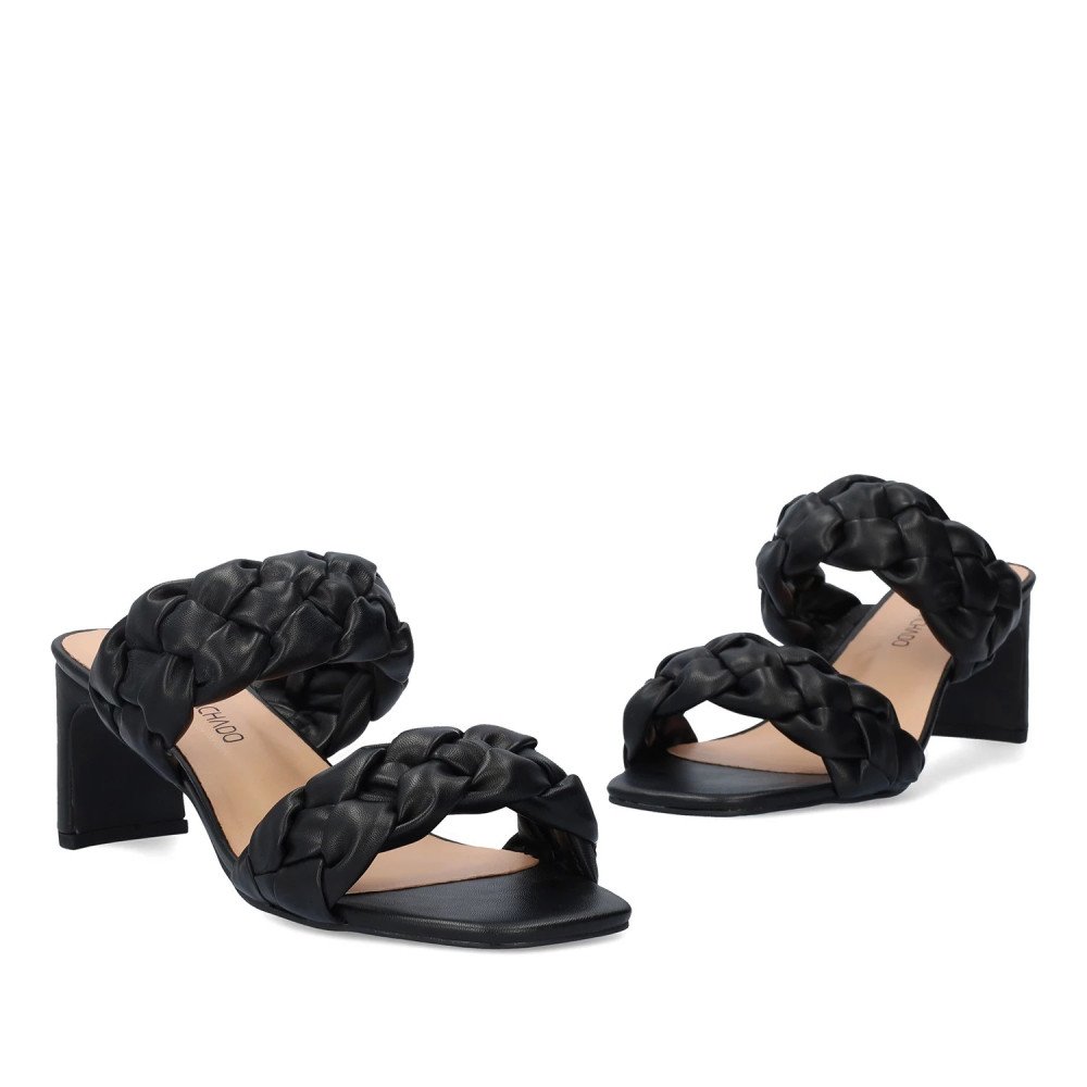 Andres Machado AM5753-01 Mule Black 7.5cm Andres Machado AM5753-01 Mule Black 7.5cm