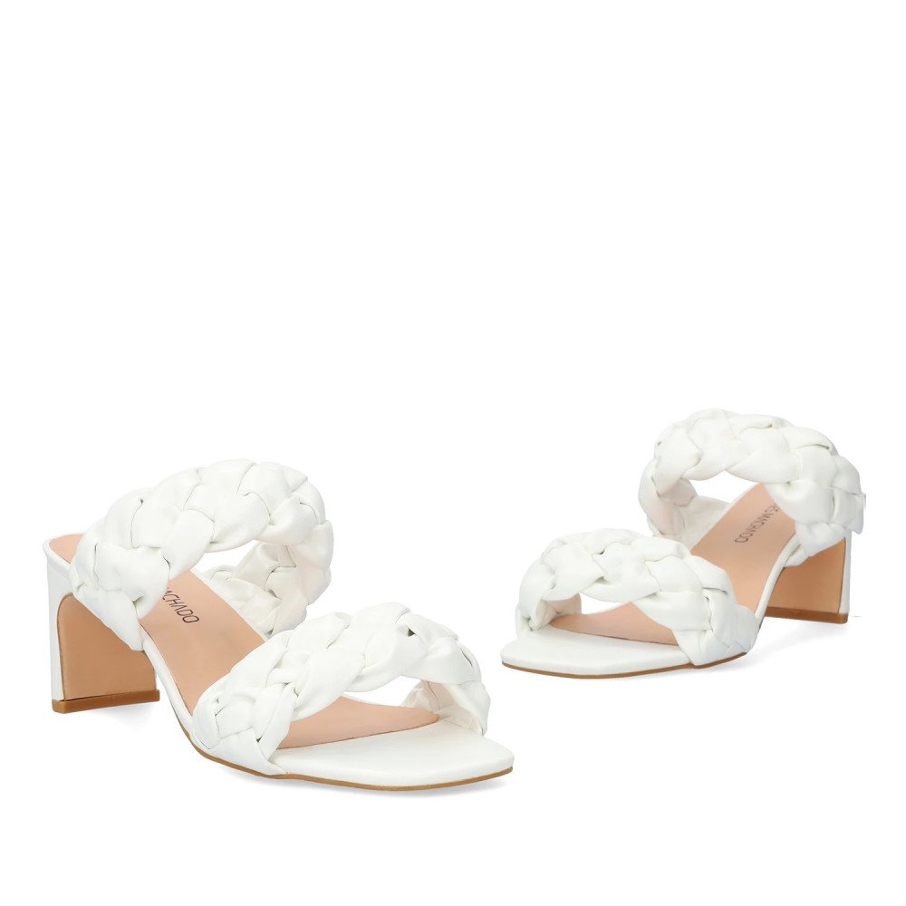 Andres Machado AM5753-02 Mule White 7.5cm Andres Machado AM5753-02 Mule White 7.5cm