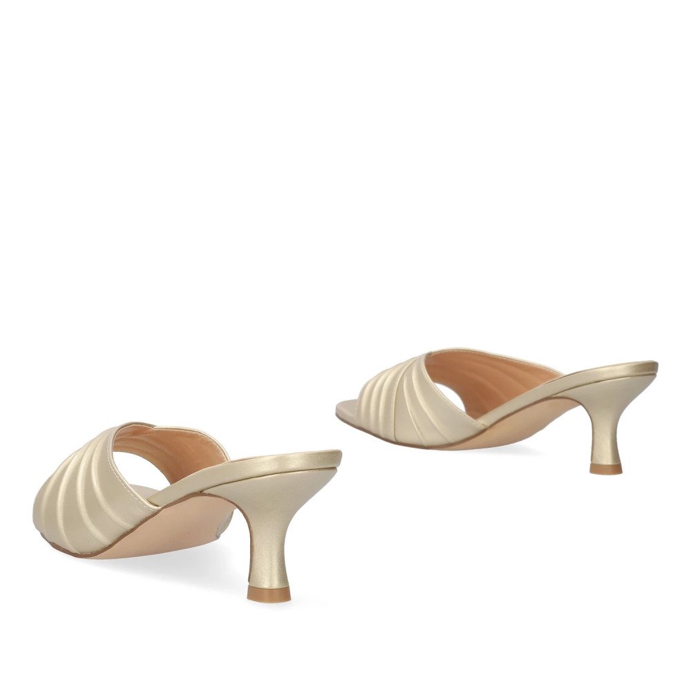 Andres Machado AM5754-06 Mule Gold 7cm Andres Machado AM5754-06 Mule Gold 7cm