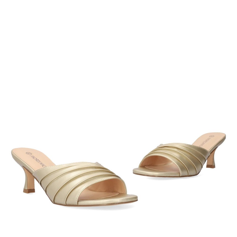 Andres Machado AM5754-06 Mule Gold 7cm Andres Machado AM5754-06 Mule Gold 7cm