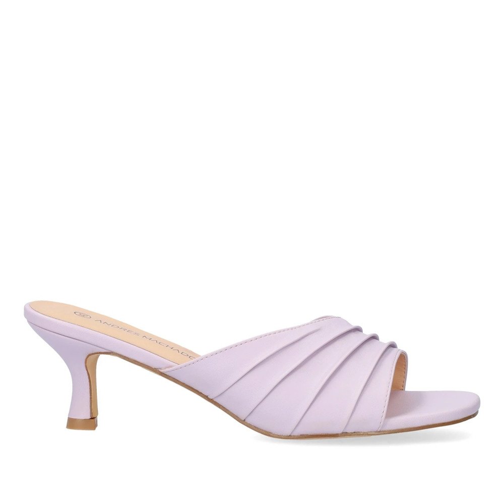 Andres Machado AM5754-10 Mule Lilac 7cm Andres Machado AM5754-10 Mule Lilac 7cm