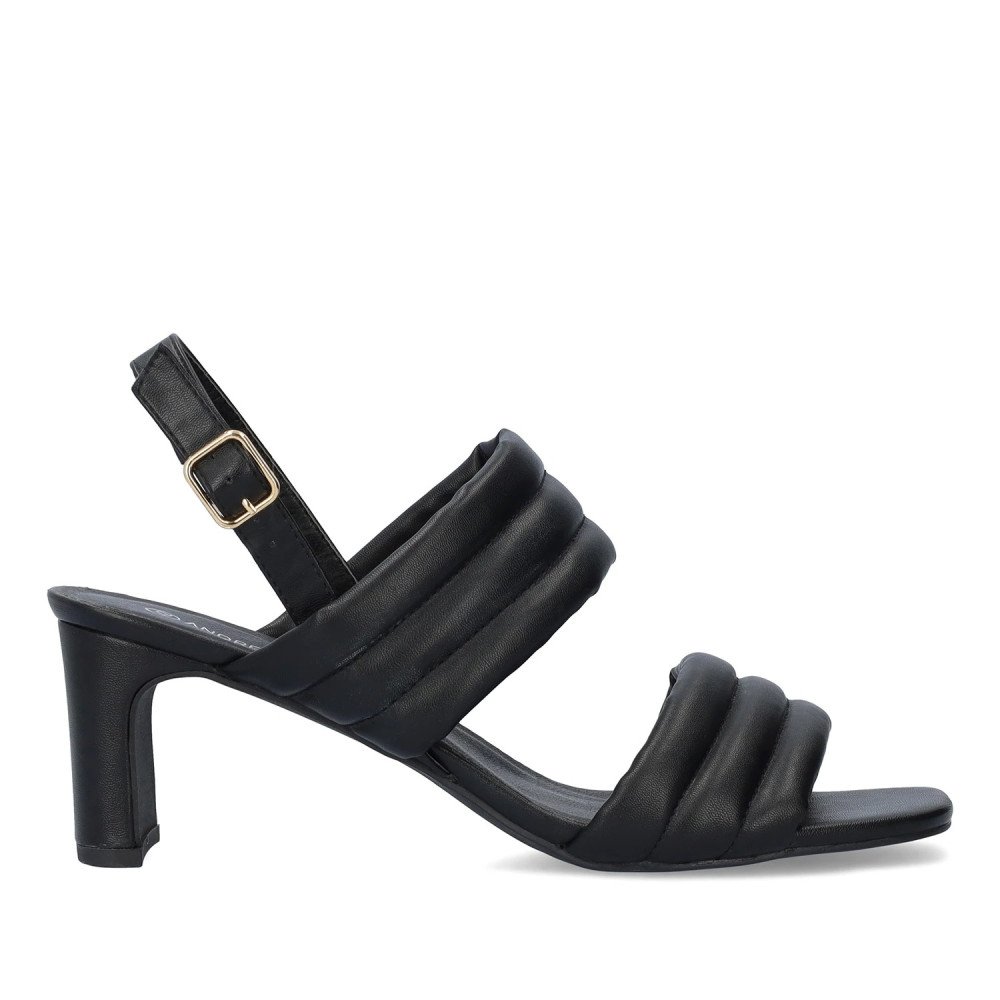 Andres Machado 5755-01 Sandal Black 7.5cm Andres Machado 5755-01 Sandal Black 7.5cm