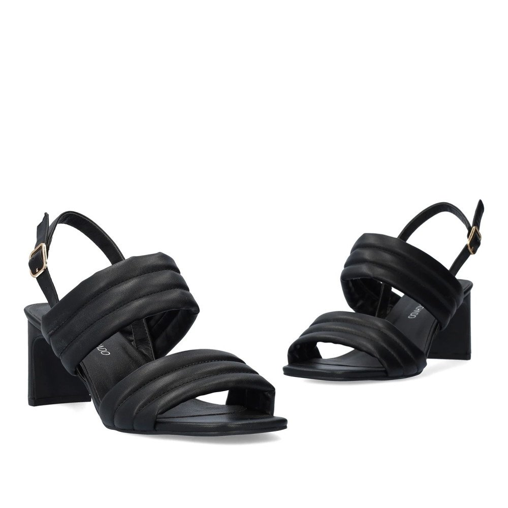Andres Machado 5755-01 Sandal Black 7.5cm Andres Machado 5755-01 Sandal Black 7.5cm