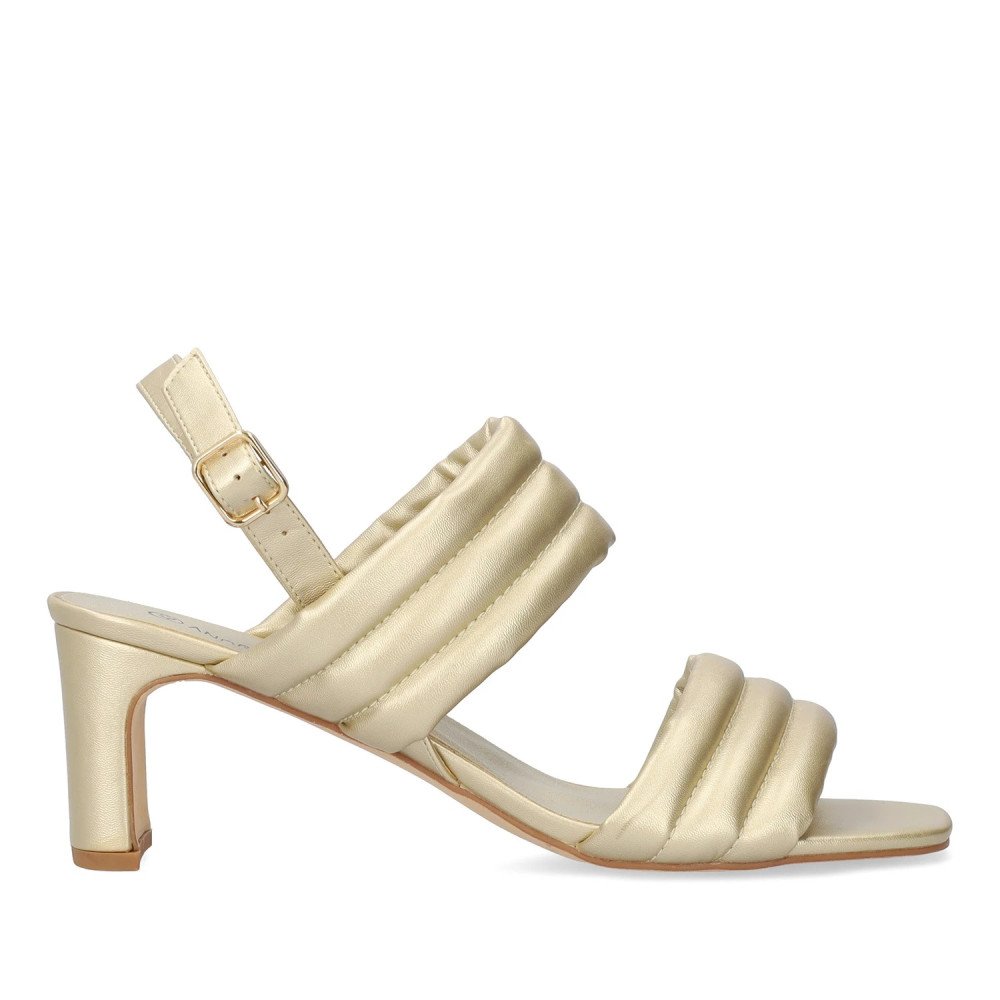Andres Machado 5755-06 Sandal Gold 7.5cm Andres Machado 5755-06 Sandal Gold 7.5cm