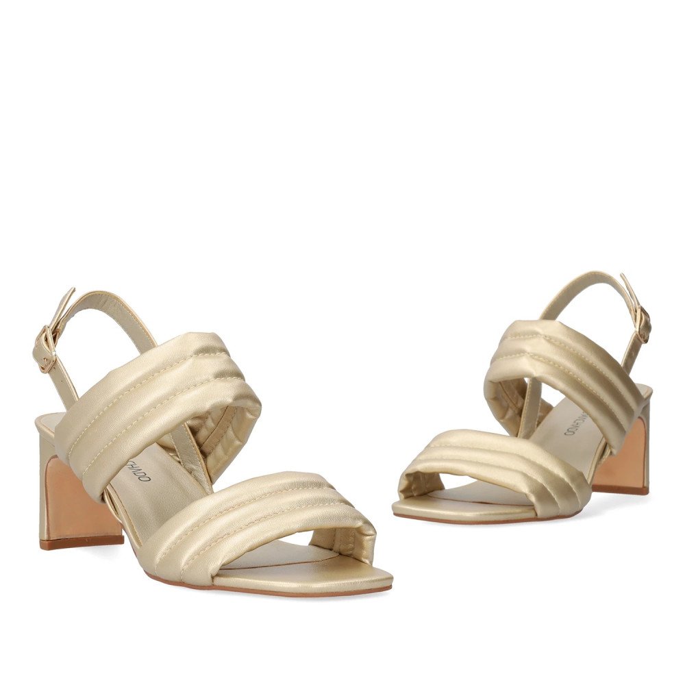 Andres Machado 5755-06 Sandal Gold 7.5cm Andres Machado 5755-06 Sandal Gold 7.5cm