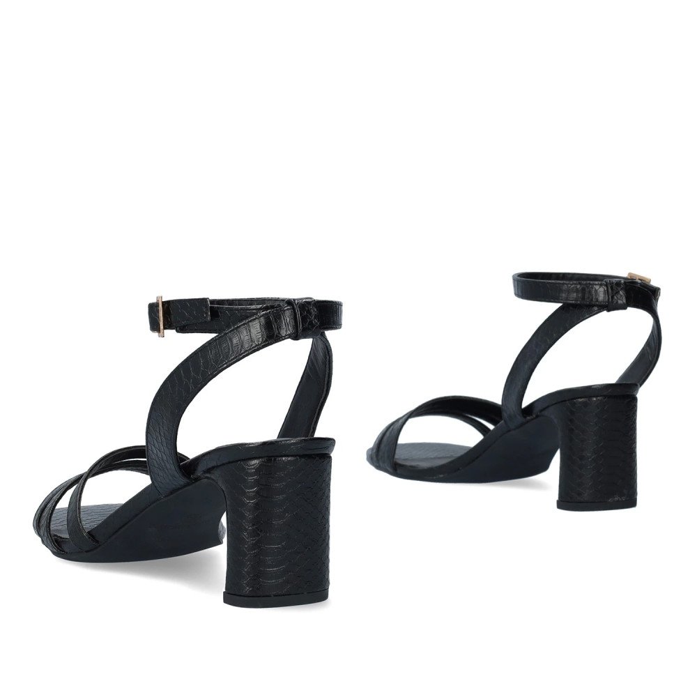 Andres Machado 5756-01 Sandal Black 7.5cm Andres Machado 5756-01 Sandal Black 7.5cm