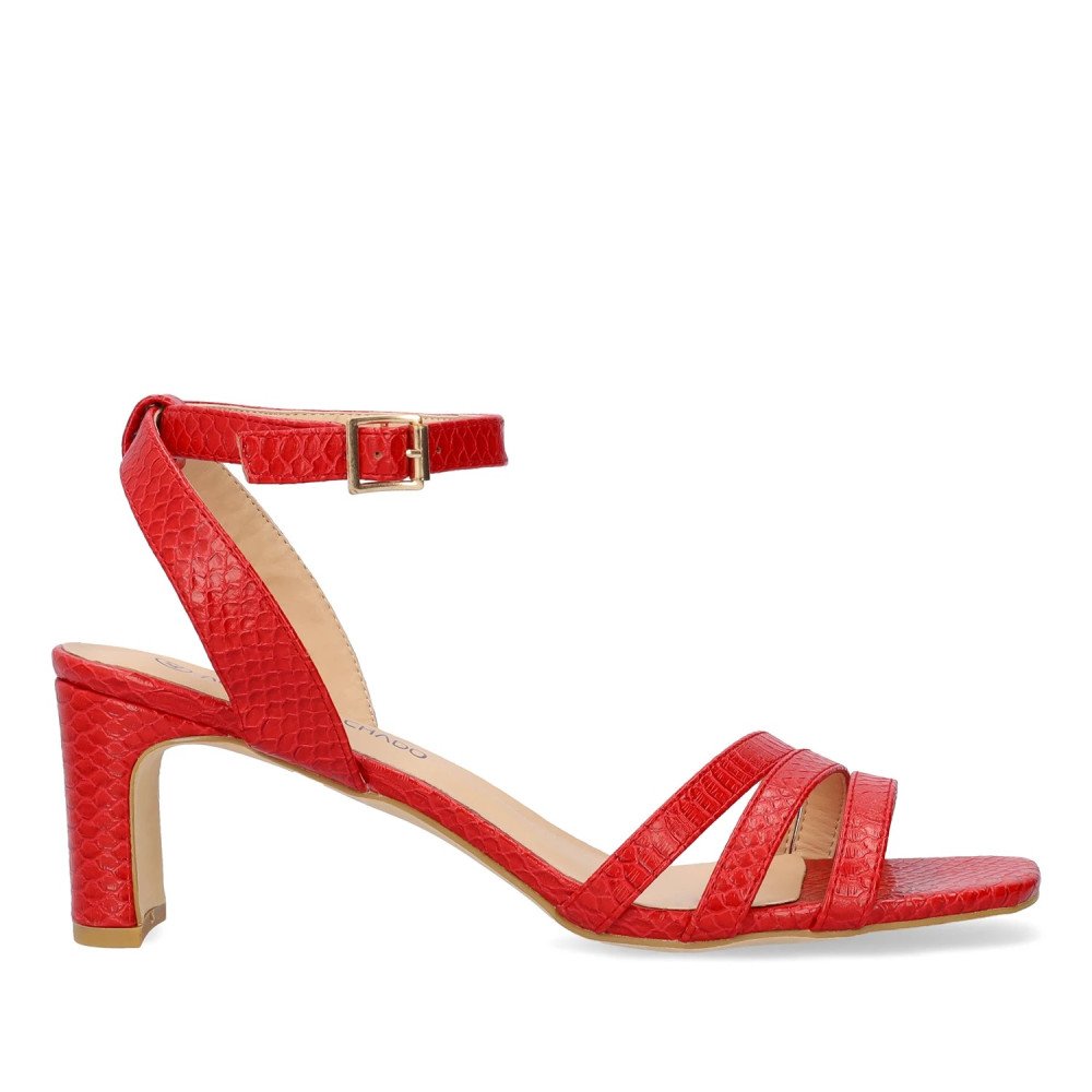Andres Machado 5756-14 Sandal Red 7.5cm Andres Machado 5756-14 Sandal Red 7.5cm