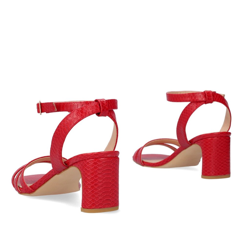 Andres Machado 5756-14 Sandal Red 7.5cm Andres Machado 5756-14 Sandal Red 7.5cm