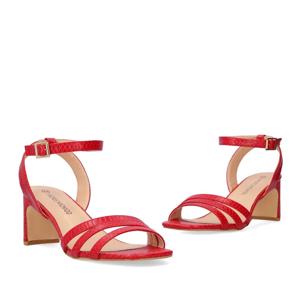 Andres Machado 5756-14 Sandal Red 7.5cm Andres Machado 5756-14 Sandal Red 7.5cm