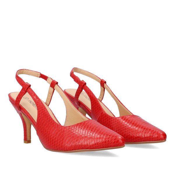 Andres Machado AM5766-14 Heel Red 8.5cm Andres Machado AM5766-14 Heel Red 8.5cm