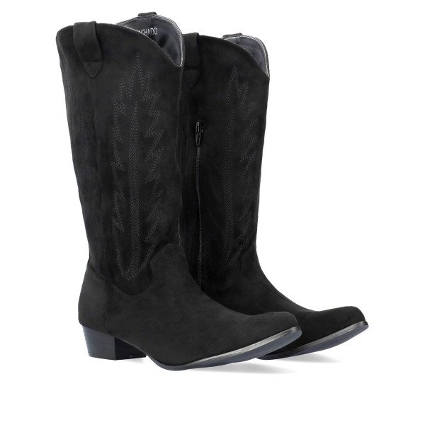 Andres Machado 6001-01 Boots Black 4cm Andres Machado 6001-01 Boots Black 4cm