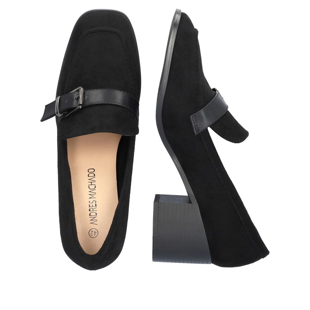 Andres Machado 6004-01 Heel Black 7cm Andres Machado 6004-01 Heel Black 7cm