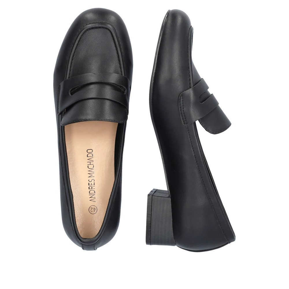 Andres Machado 6009-01 Heel Black 3cm Andres Machado 6009-01 Heel Black 3cm