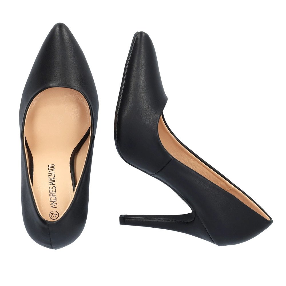 Andres Machado 6013-01 Heel Black 11cm Andres Machado 6013-01 Heel Black 11cm