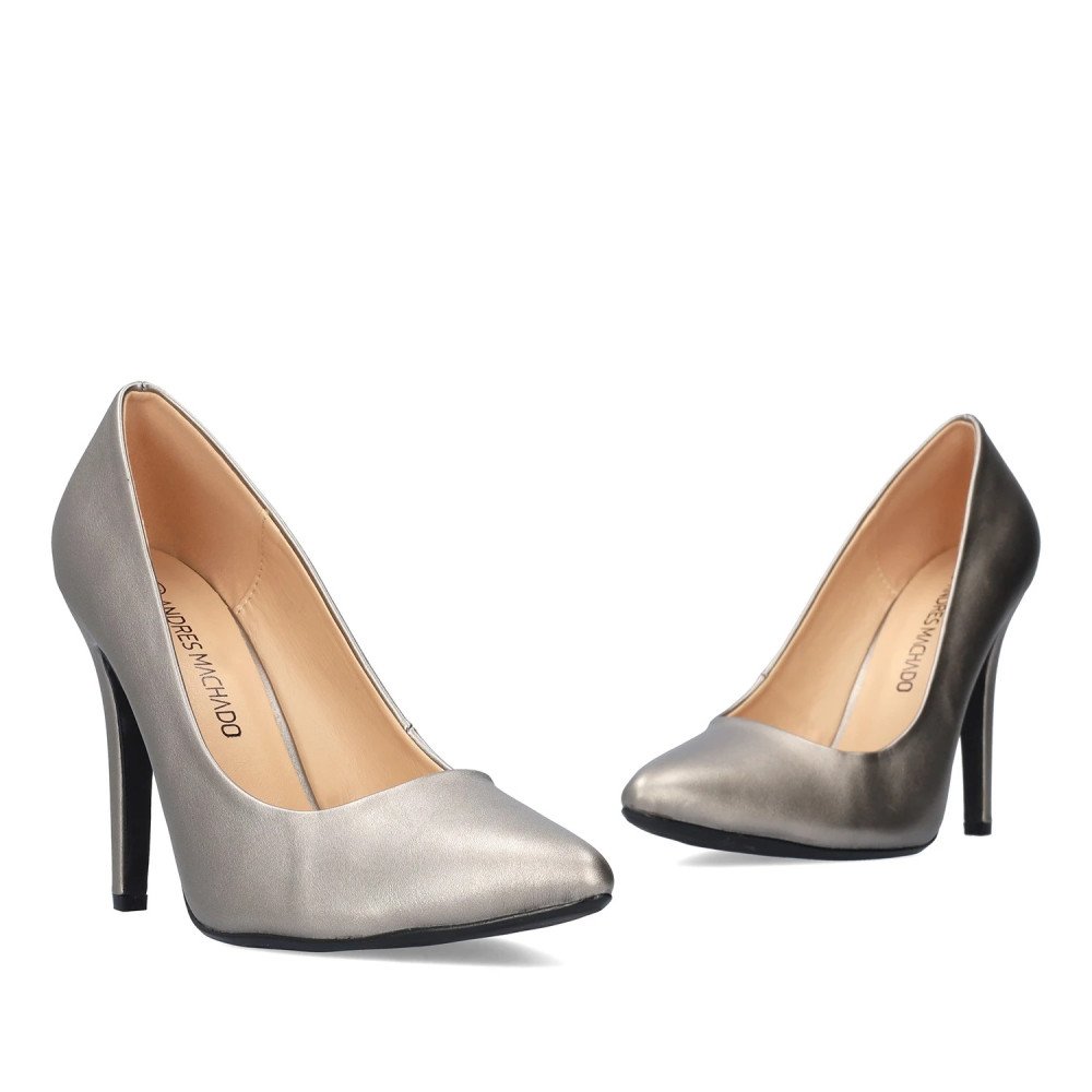Andres Machado 6013-04 Heel Silver 11cm Andres Machado 6013-04 Heel Silver 11cm