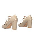Andres Machado 6014-13L Heel Beige 9.5cm Andres Machado 6014-13L Heel Beige 9.5cm