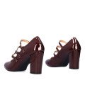 Andres Machado 6014-23L Burgundy 9.5cm heel Andres Machado 6014-23L Burgundy 9.5cm heel