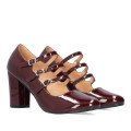 Andres Machado 6014-23L Burgundy 9.5cm heel Andres Machado 6014-23L Burgundy 9.5cm heel