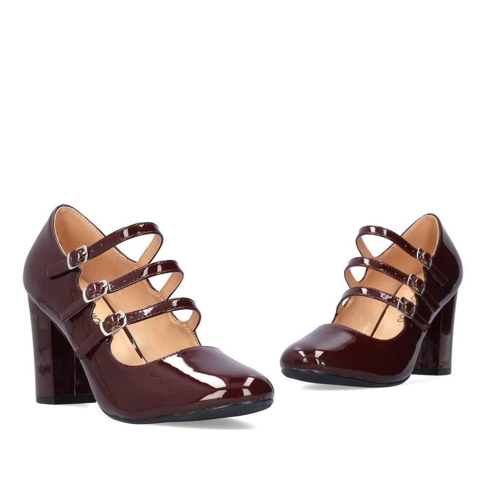 Andres Machado 6014-23L Burgundy 9.5cm heel Andres Machado 6014-23L Burgundy 9.5cm heel