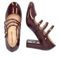 Andres Machado 6014-23L Burgundy 9.5cm heel Andres Machado 6014-23L Burgundy 9.5cm heel