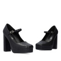 Andres Machado 6015-01 Black Heel 12cm Andres Machado 6015-01 Black Heel 12cm