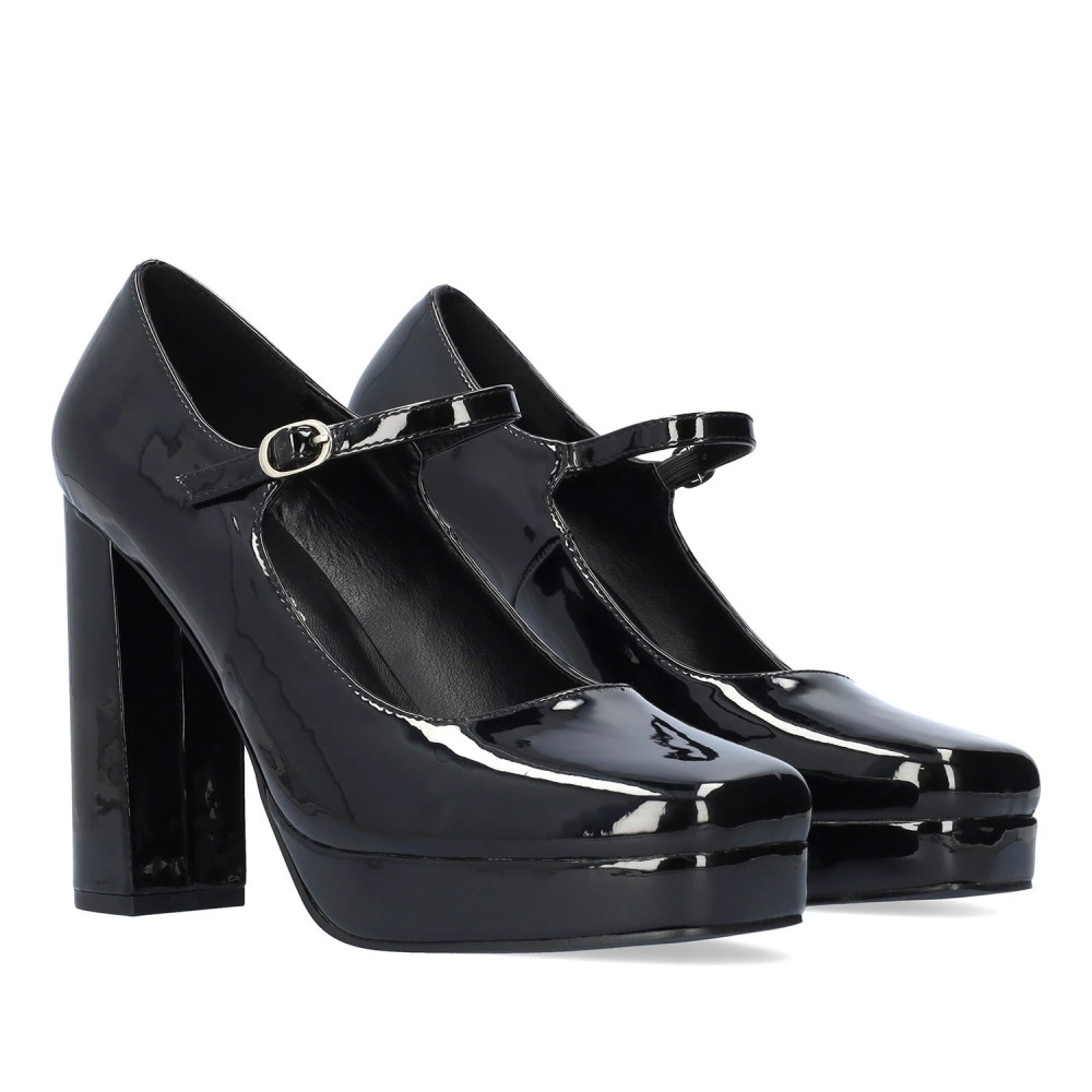 Andres Machado 6015-01L Heel Black 12cm Andres Machado 6015-01L Heel Black 12cm