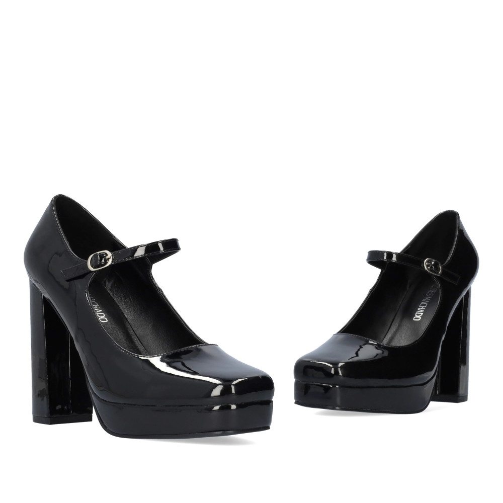 Andres Machado 6015-01L Heel Black 12cm Andres Machado 6015-01L Heel Black 12cm