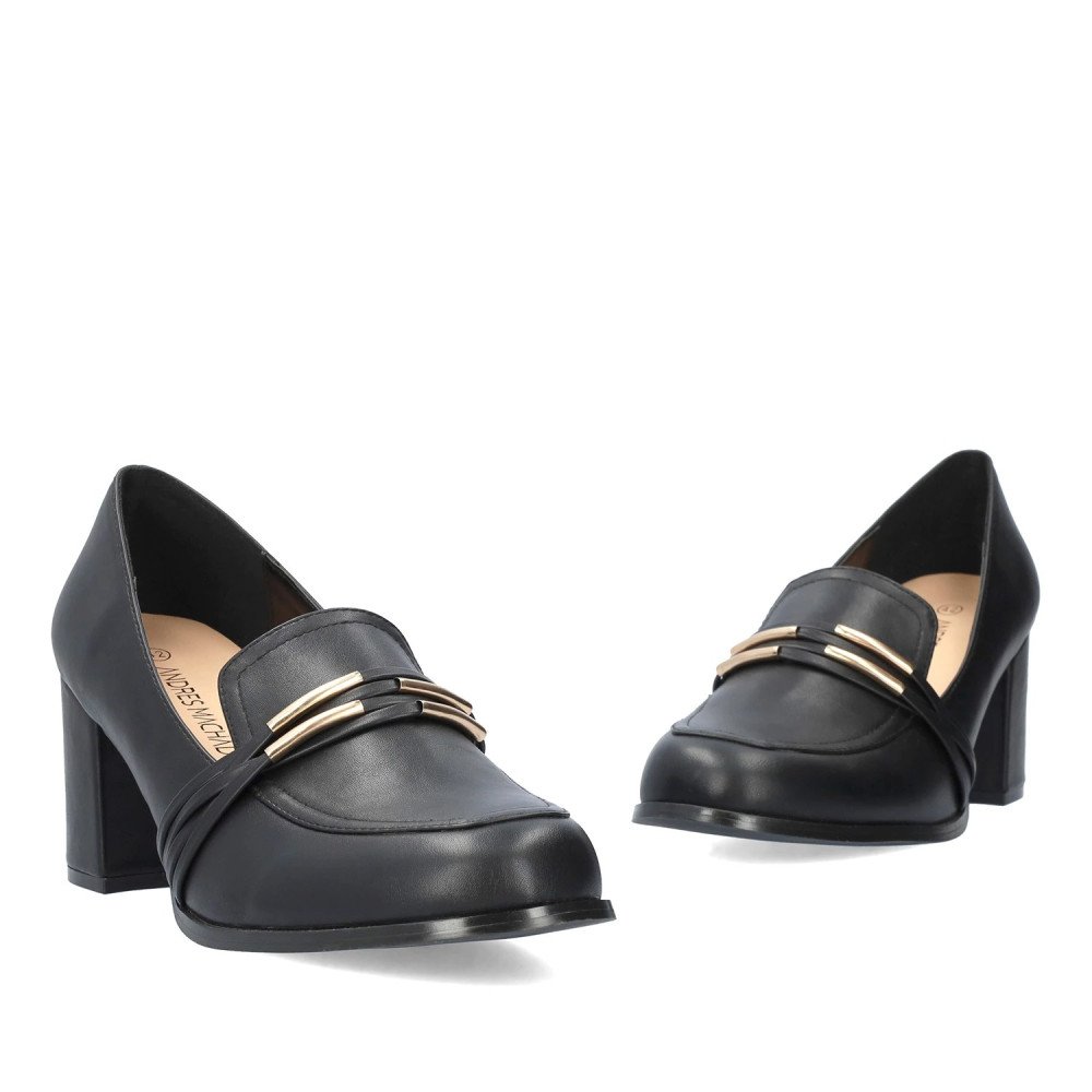 Andres Machado 6016-01 Heel Black 8cm Andres Machado 6016-01 Heel Black 8cm