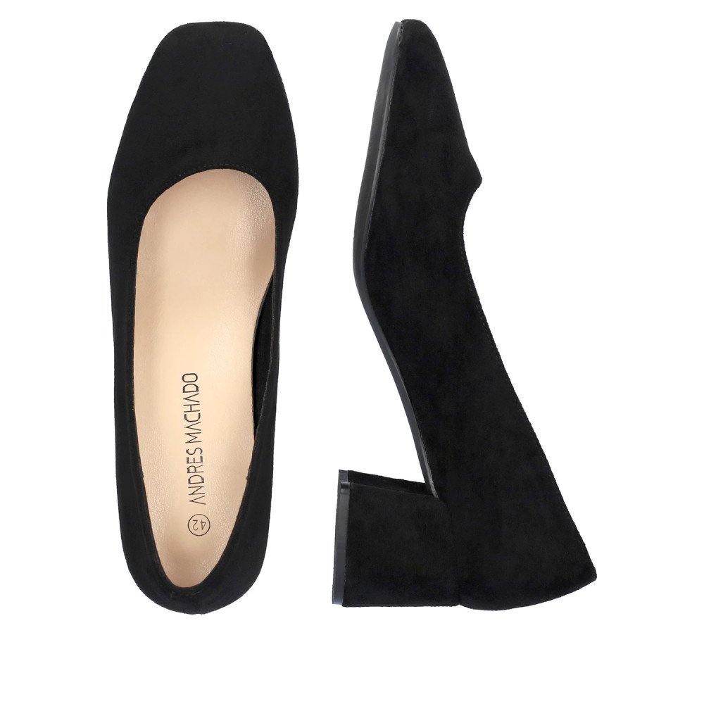 Andres Machado 6017-01 Heel Black 6cm Andres Machado 6017-01 Heel Black 6cm