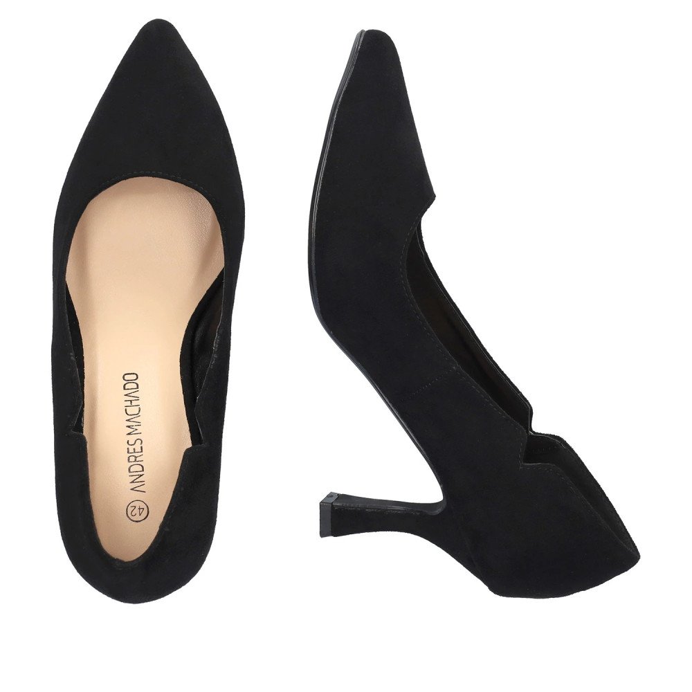 Andres Machado 6019-01 Heel Black 8cm Andres Machado 6019-01 Heel Black 8cm