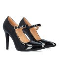 Andres Machado 6020-01 Heel Black 11cm Andres Machado 6020-01 Heel Black 11cm