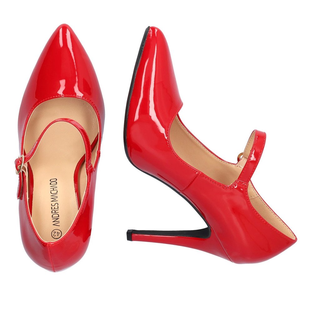 Andres Machado 6020-14 Heel Red 11cm Andres Machado 6020-14 Heel Red 11cm
