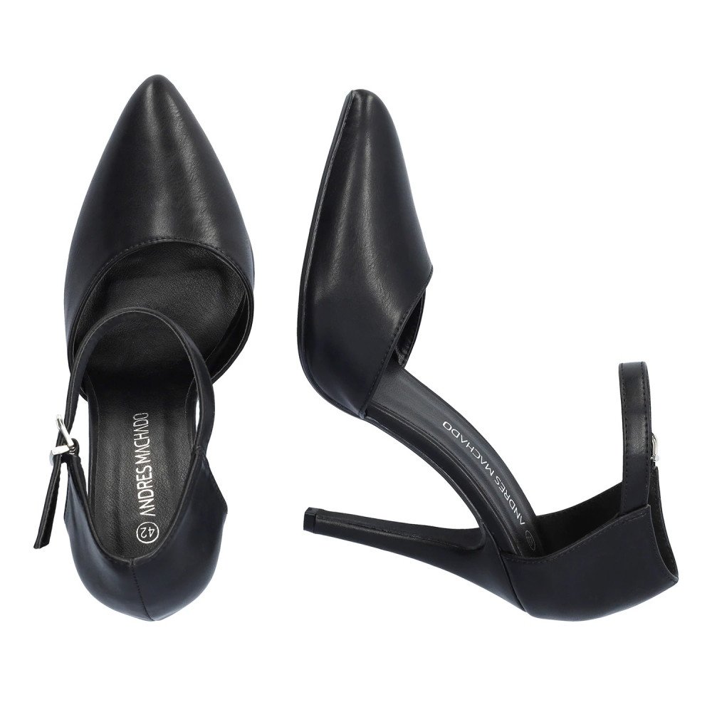 Andres Machado 6021-01 Heel Black 11cm Andres Machado 6021-01 Heel Black 11cm