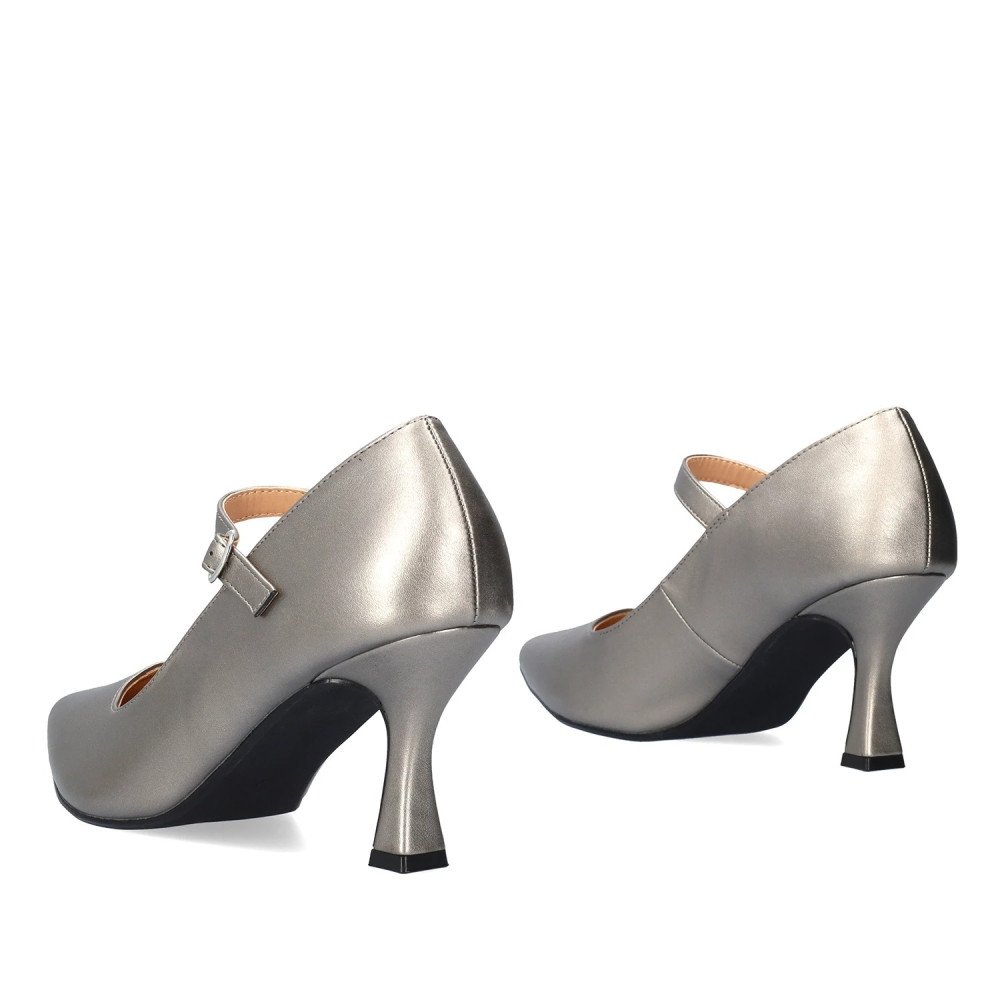 Andres Machado 6022-04 Heel Silver 8cm Andres Machado 6022-04 Heel Silver 8cm