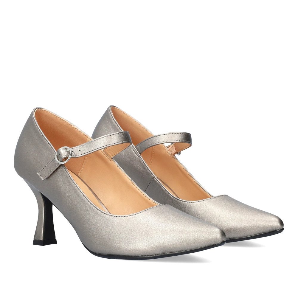 Andres Machado 6022-04 Heel Silver 8cm Andres Machado 6022-04 Heel Silver 8cm