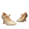 Andres Machado 6022-04 Heel Gold 8cm Andres Machado 6022-04 Heel Gold 8cm