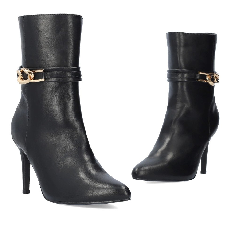 Andres Machado 6025-01 Ankle Boots Black 9.5cm Andres Machado 6025-01 Ankle Boots Black 9.5cm