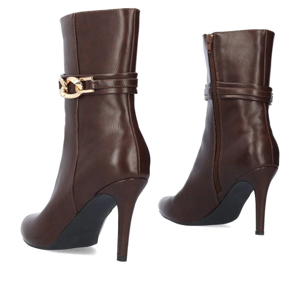 Andres Machado 6025-32 Ankle Boots Brown 9.5cm Andres Machado 6025-32 Ankle Boots Brown 9.5cm
