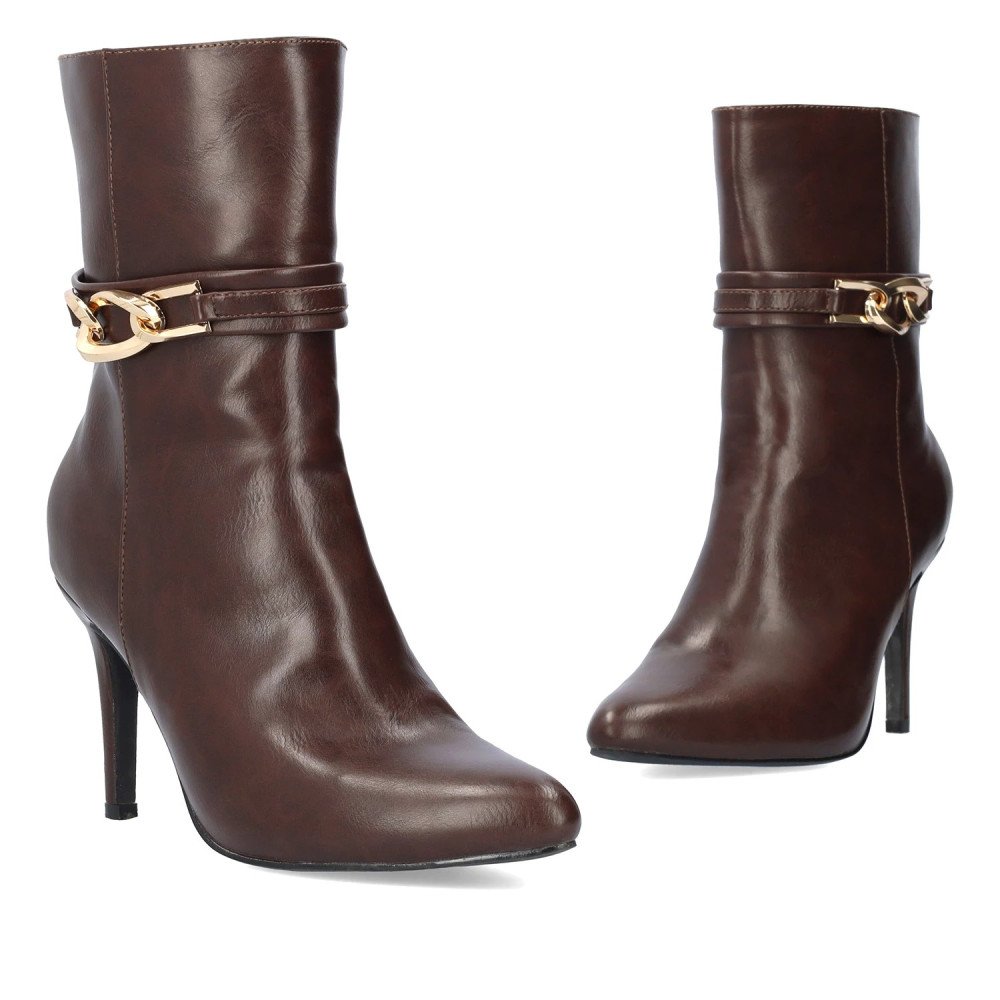 Andres Machado 6025-32 Ankle Boots Brown 9.5cm Andres Machado 6025-32 Ankle Boots Brown 9.5cm