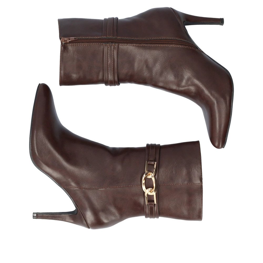 Andres Machado 6025-32 Ankle Boots Brown 9.5cm Andres Machado 6025-32 Ankle Boots Brown 9.5cm