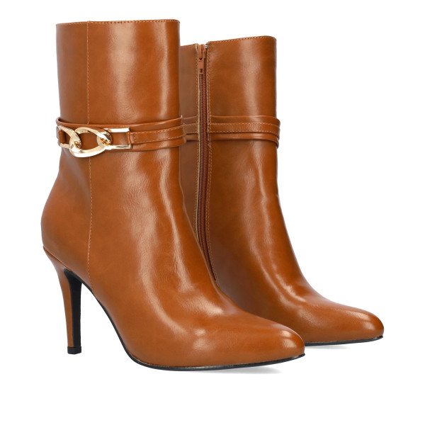 Andres Machado 6025-32 Ankle Boots Camel 9.5cm Andres Machado 6025-32 Ankle Boots Camel 9.5cm