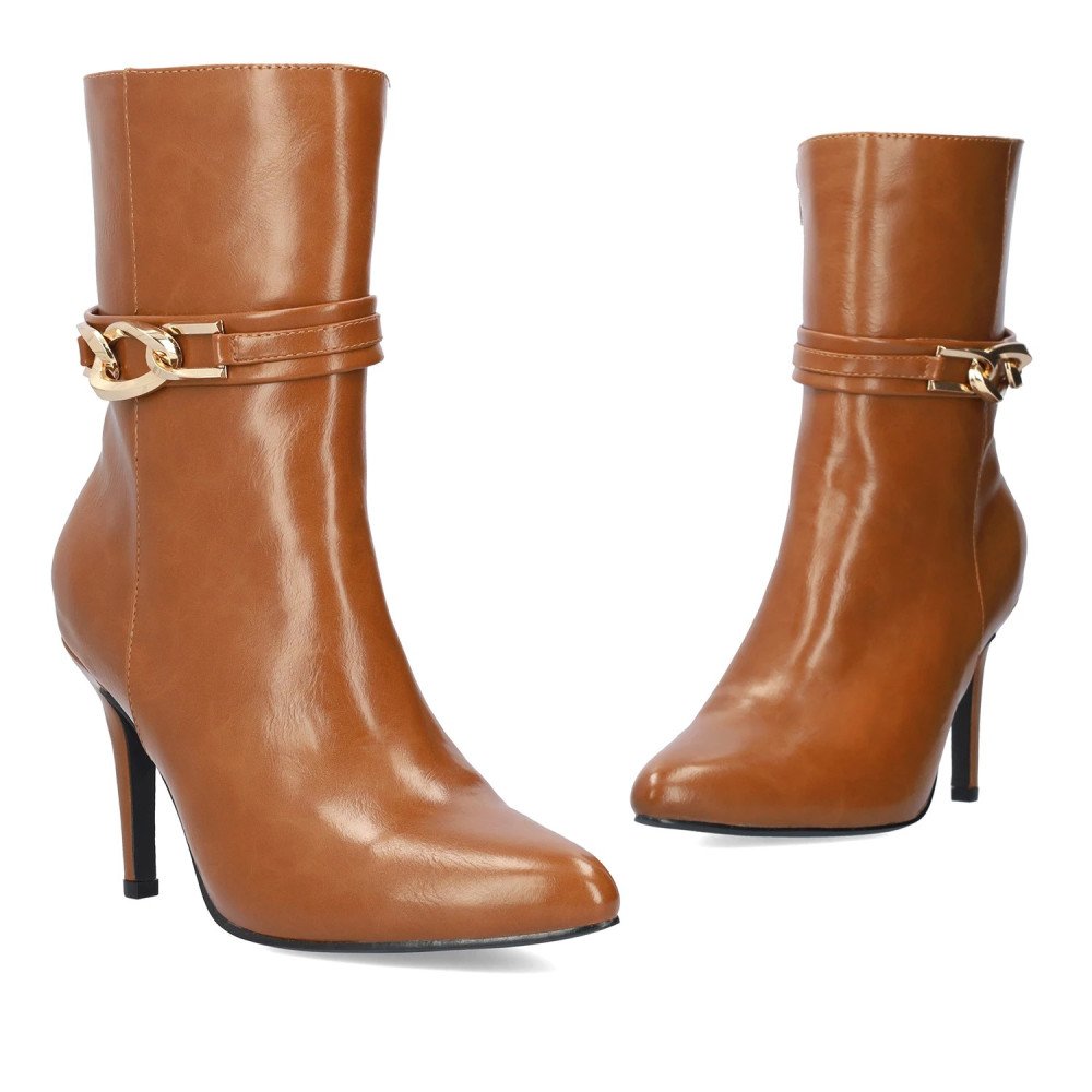 Andres Machado 6025-32 Ankle Boots Camel 9.5cm Andres Machado 6025-32 Ankle Boots Camel 9.5cm