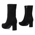 Andres Machado 6027-01_suede Ankle Boots Black 7cm Andres Machado 6027-01_suede Ankle Boots Black 7cm